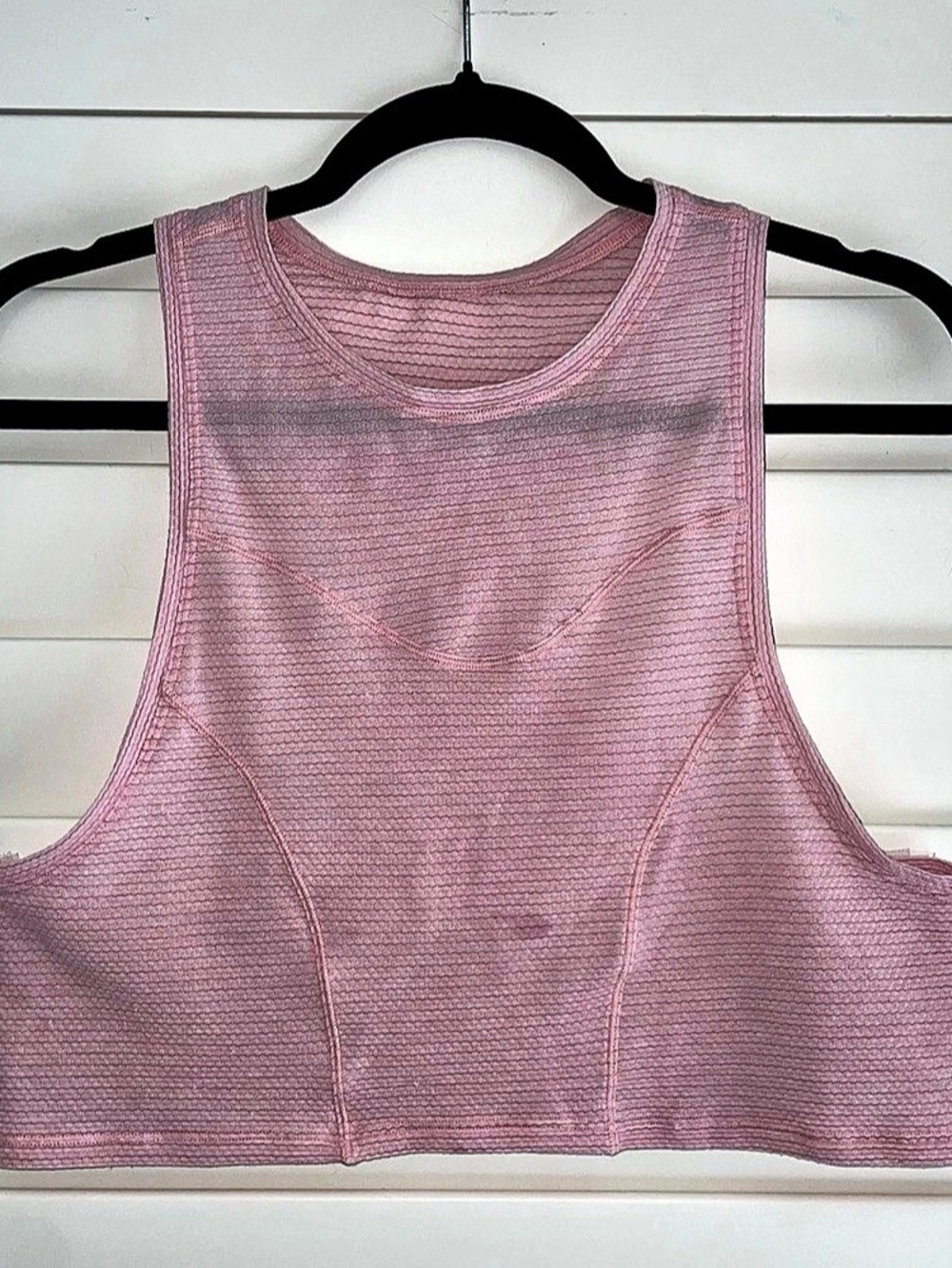 lululemon Sculpt Cropped Tank Top Pink